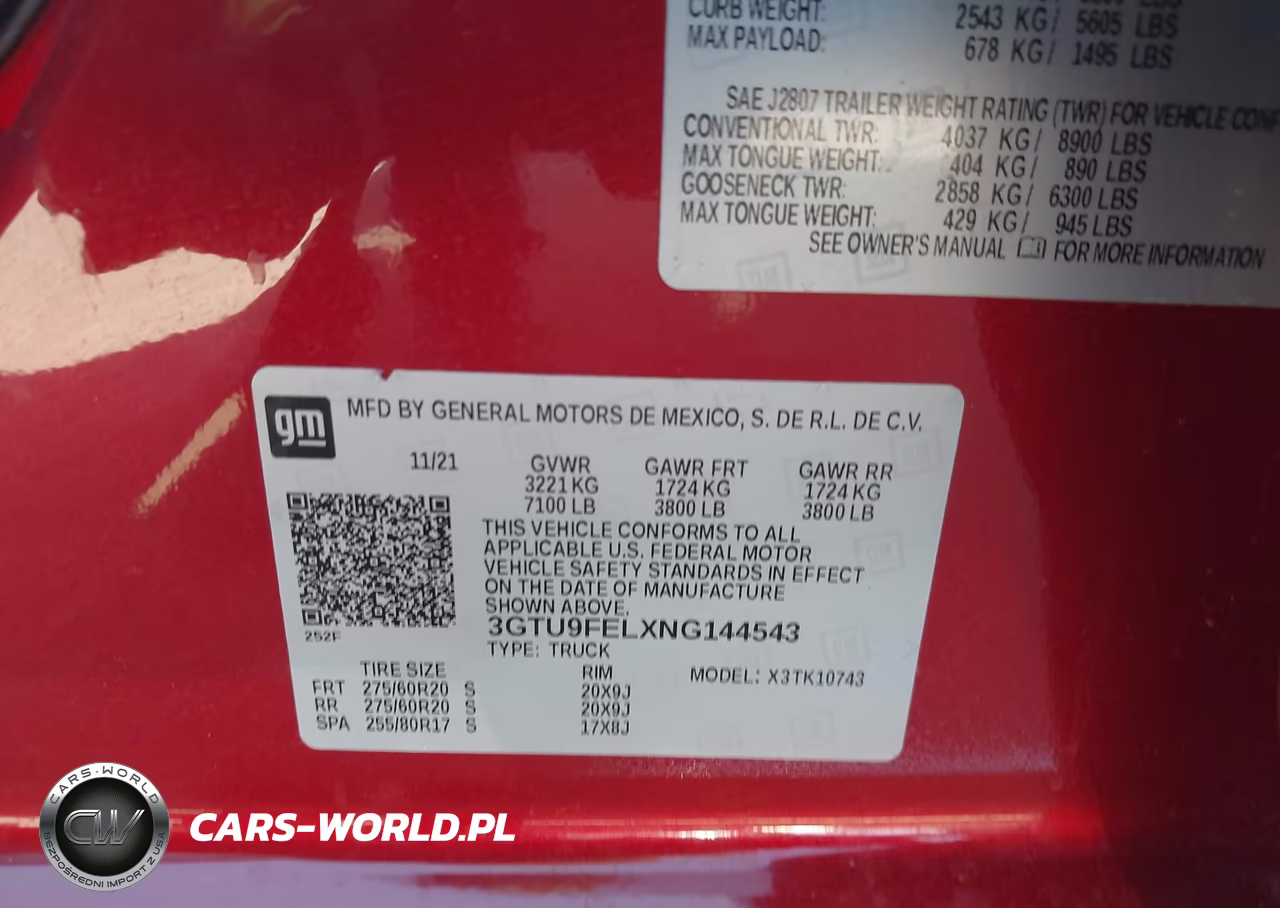 2022 GMC Sierra Limited K1500 Denali VIN:3GTU9FELXNG144543 - 9