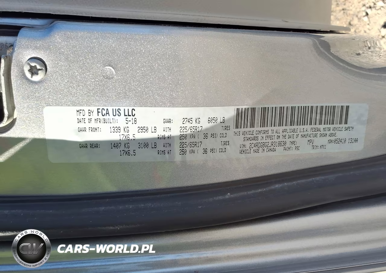 2018 Dodge Grand Caravan Se VIN:2C4RDGBG2JR318630 - 9
