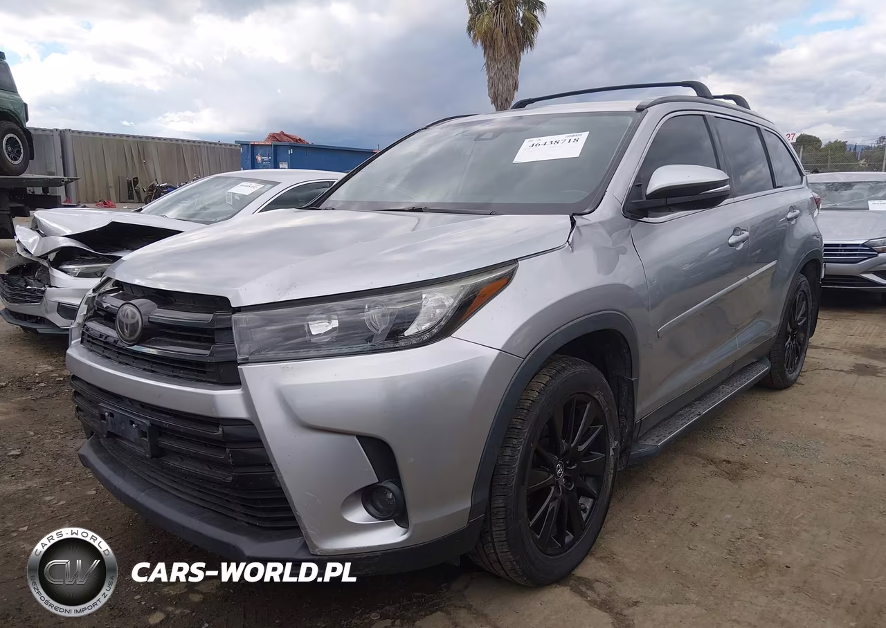 2019 Toyota Highlander Se VIN:5TDJZRFH7KS956085 - 2