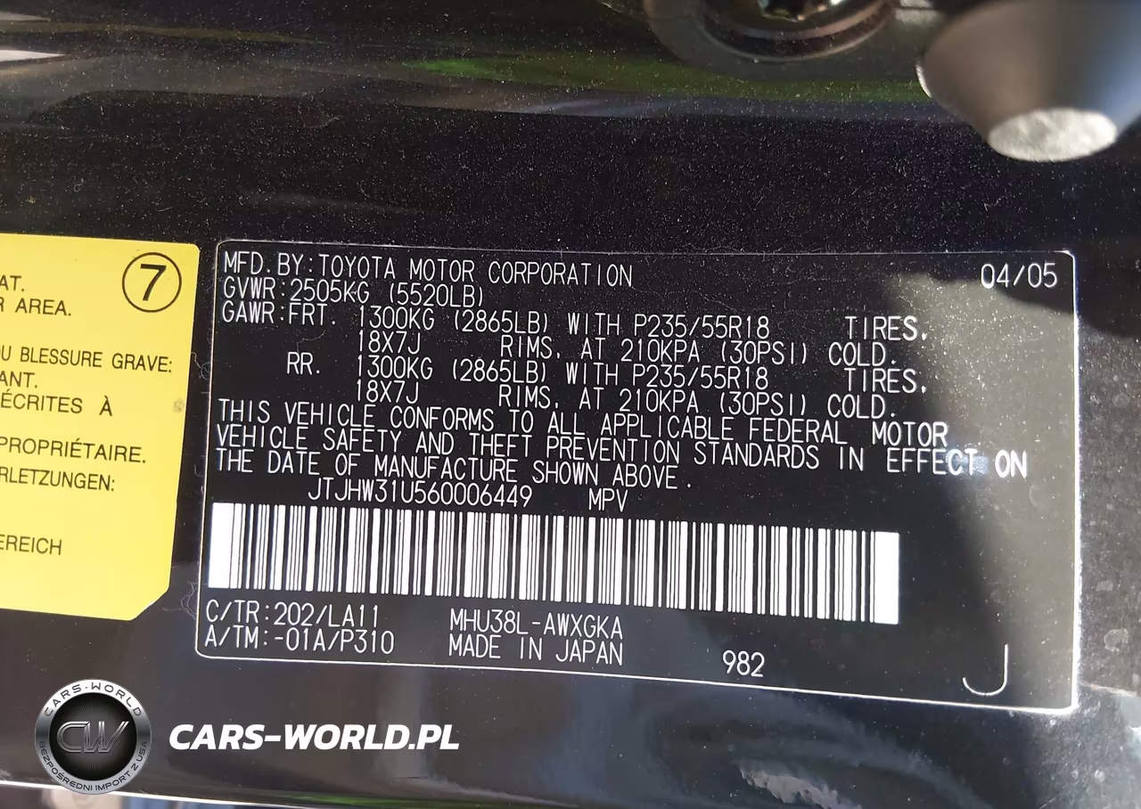 2006 Lexus Rx 400H VIN:JTJHW31U560006449 - 9