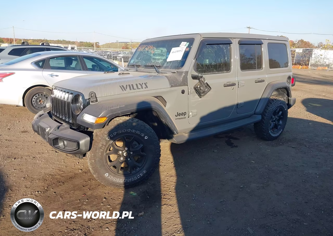 2021 Jeep Wrangler Unlimited Willys 4X4 VIN:1C4HJXDN6MW856260 - 2