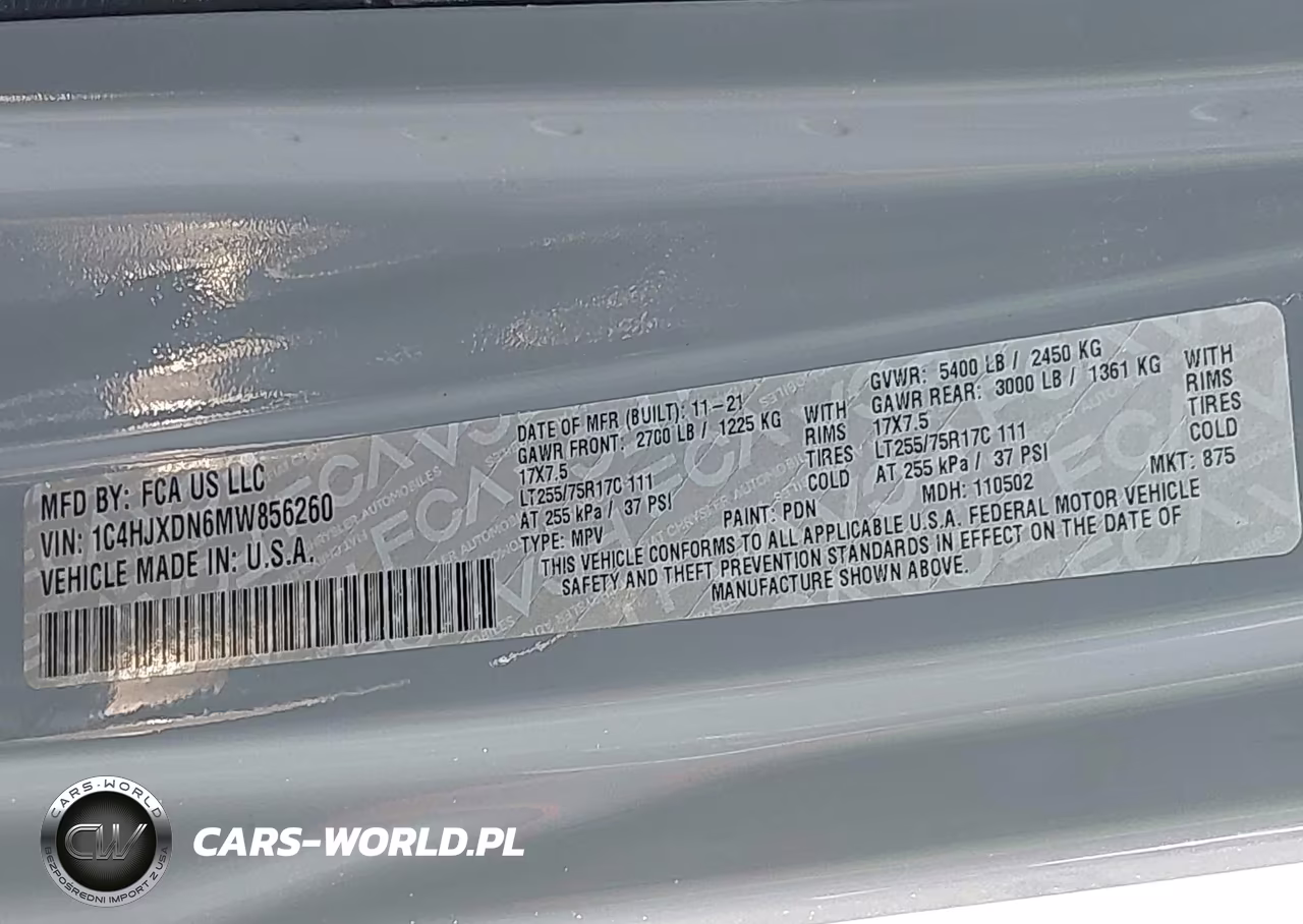 2021 Jeep Wrangler Unlimited Willys 4X4 VIN:1C4HJXDN6MW856260 - 9