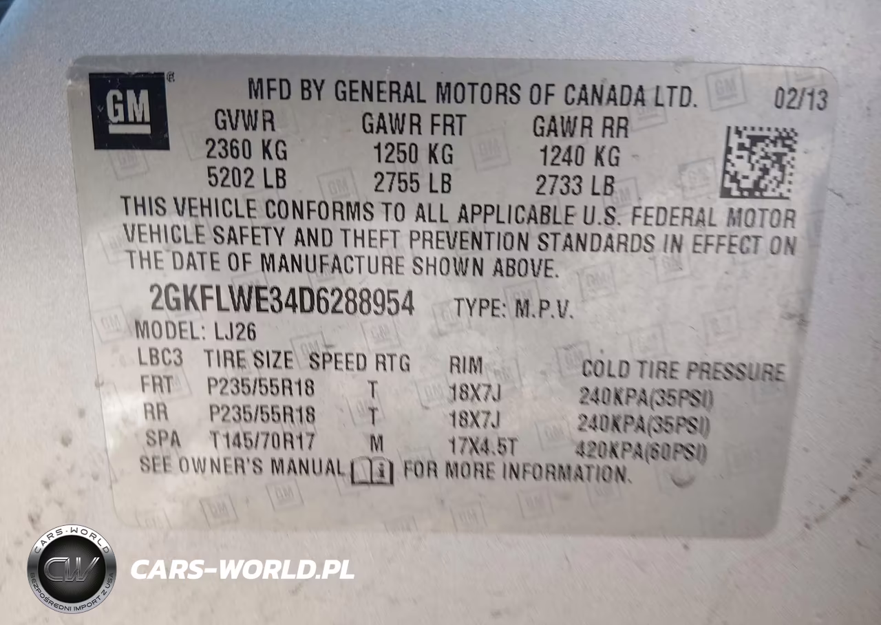 2013 GMC Terrain Slt-2 VIN:2GKFLWE34D6288954 - 9