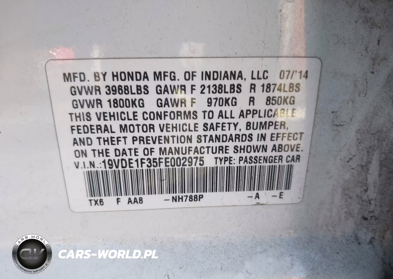 2015 Acura Ilx 2.0L VIN:19VDE1F35FE002975 - 9