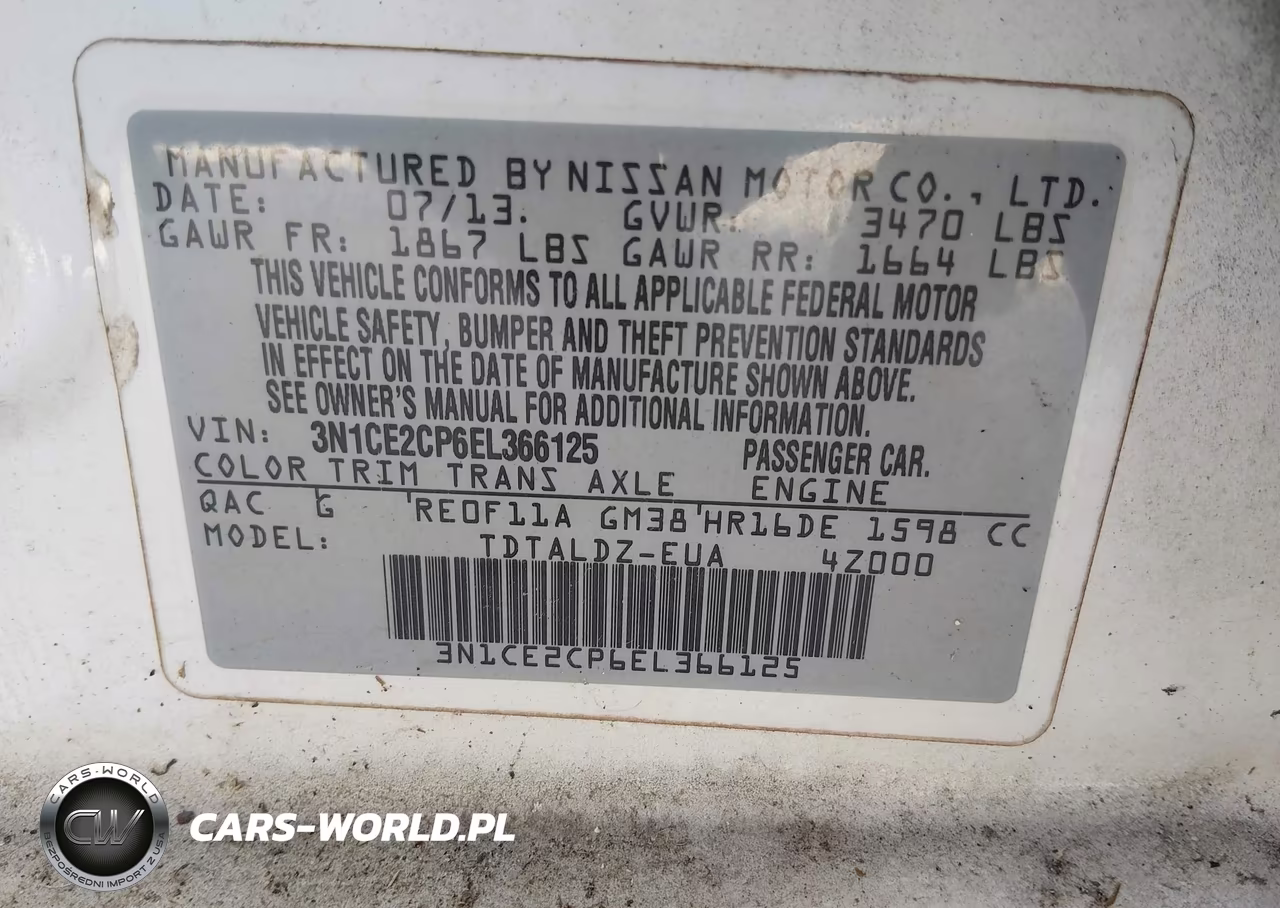 2014 Nissan Versa Note Sv VIN:3N1CE2CP6EL366125 - 9