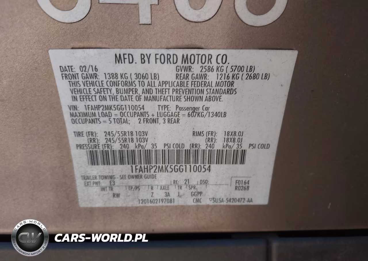 2016 Ford Police Interceptor VIN:1FAHP2MK5GG110054 - 9