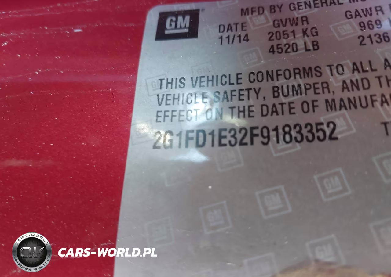 2015 Chevrolet Camaro 1Lt VIN:2G1FD1E32F9183352 - 9