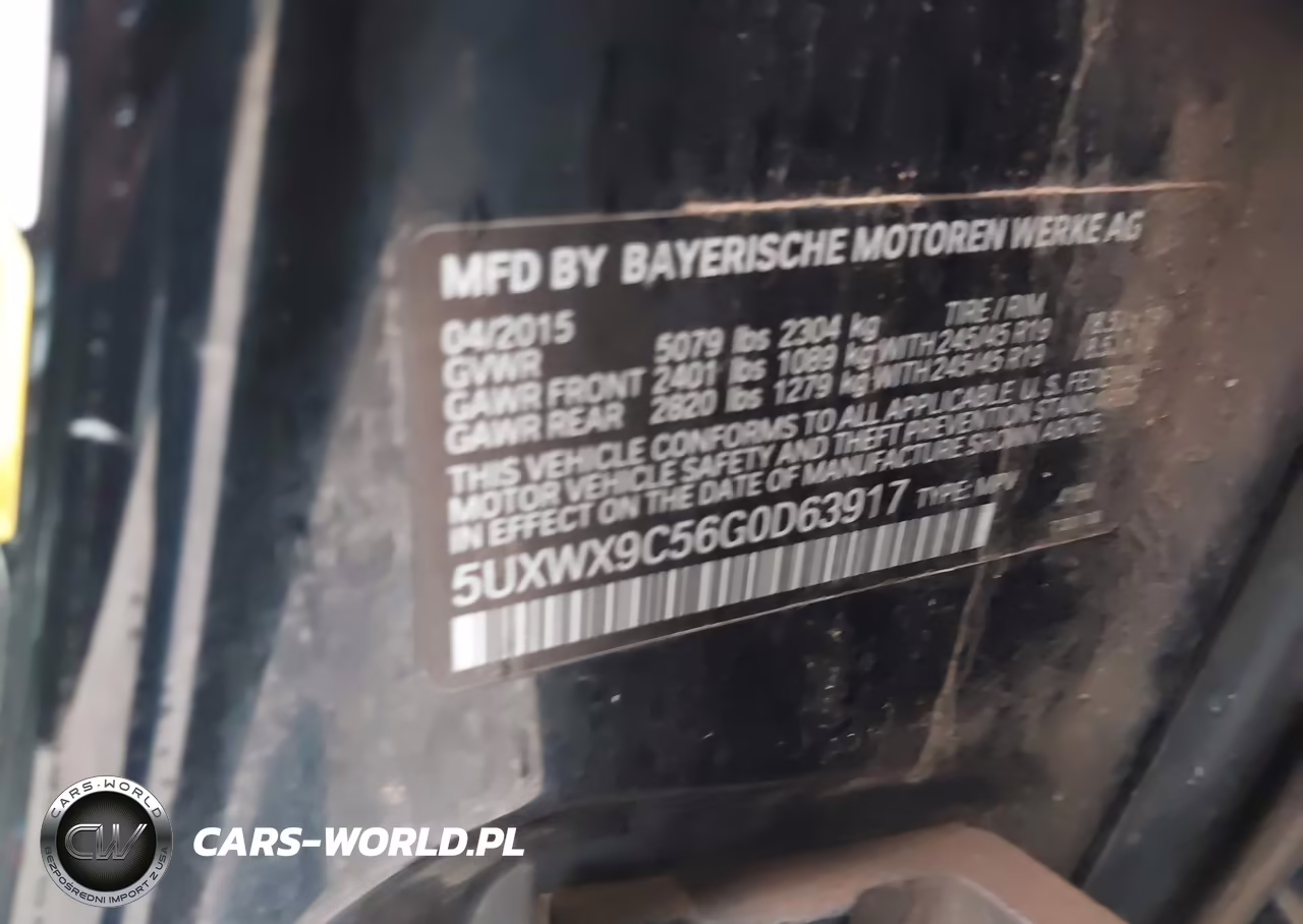 2016 BMW X3 xDrive28I VIN:5UXWX9C56G0D63917 - 9