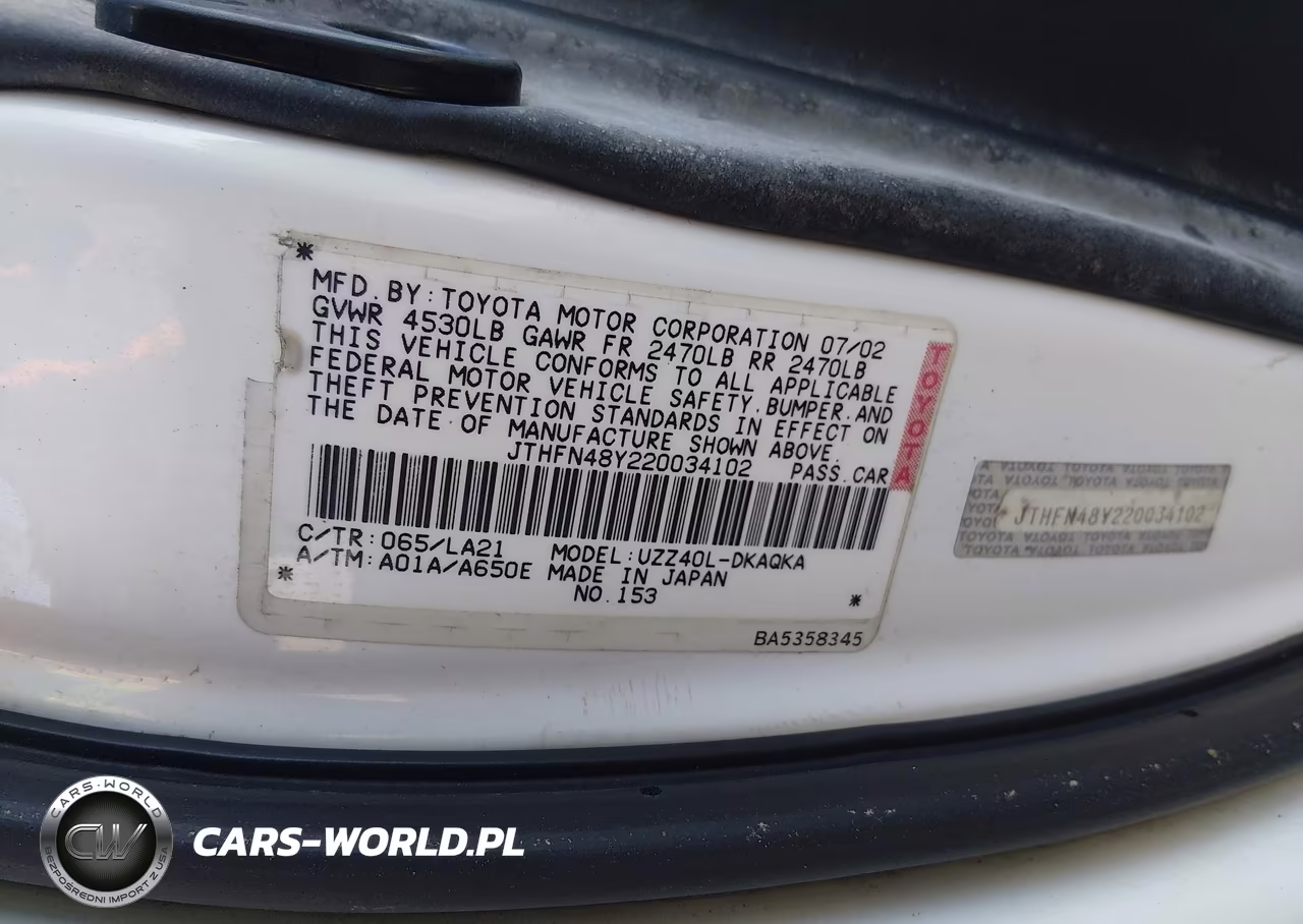 2002 Lexus Sc 430 VIN:JTHFN48Y220034102 - 9