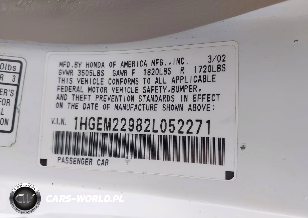2002 Honda Civic Ex VIN:1HGEM22982L052271 - 9