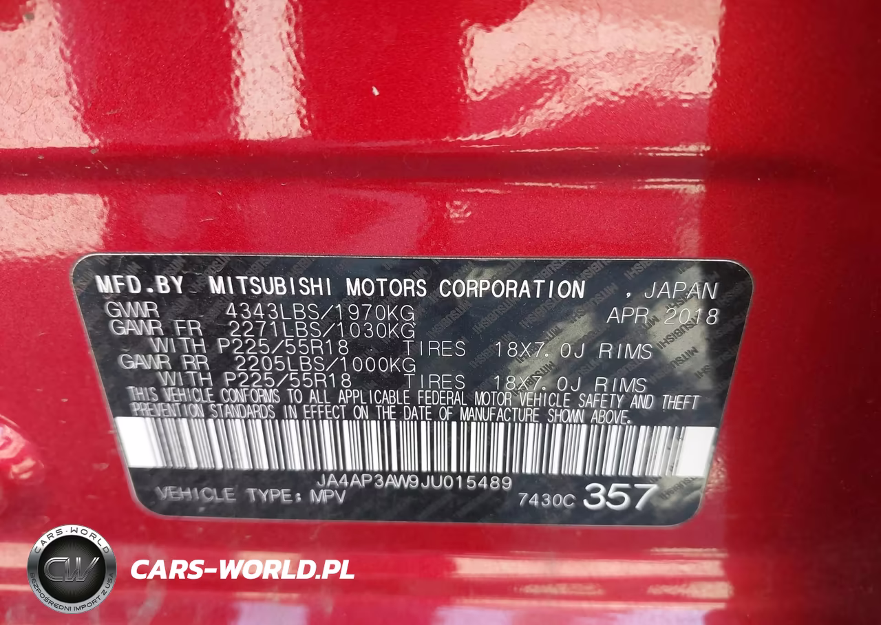 2018 Mitsubishi Outlander Sport 2.4 Se VIN:JA4AP3AW9JU015489 - 9