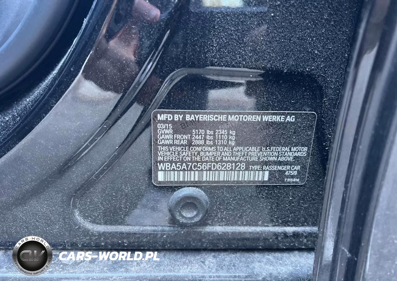 2015 BMW 528 Xi VIN:WBA5A7C56FD628128 - 9