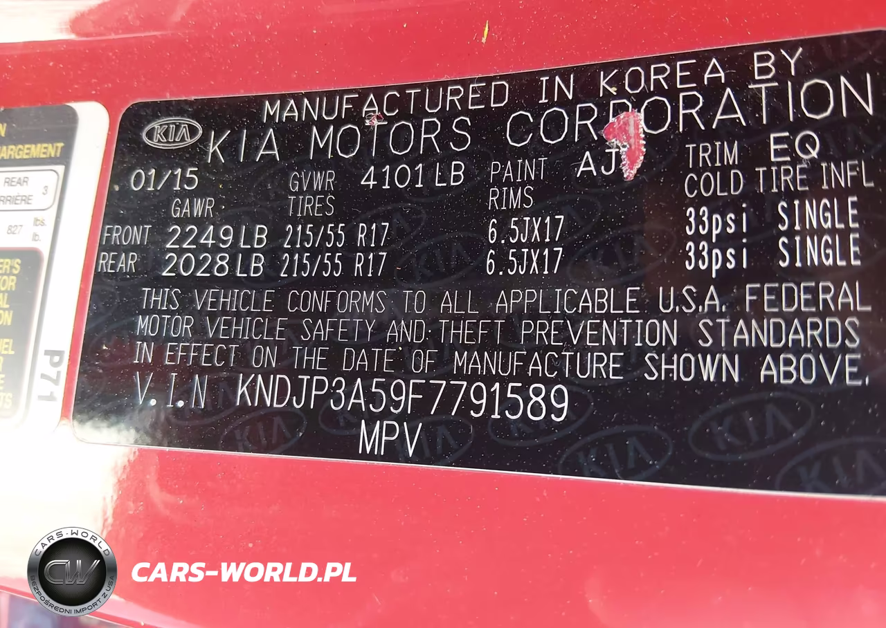 2015 Kia Soul + VIN:KNDJP3A59F7791589 - 9