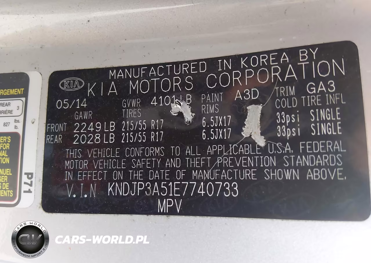 2014 Kia Soul + VIN:KNDJP3A51E7740733 - 9