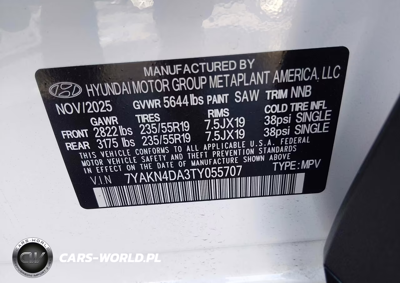 2026 Hyundai Ioniq 5 Sel VIN:7YAKN4DA3TY055707 - 9