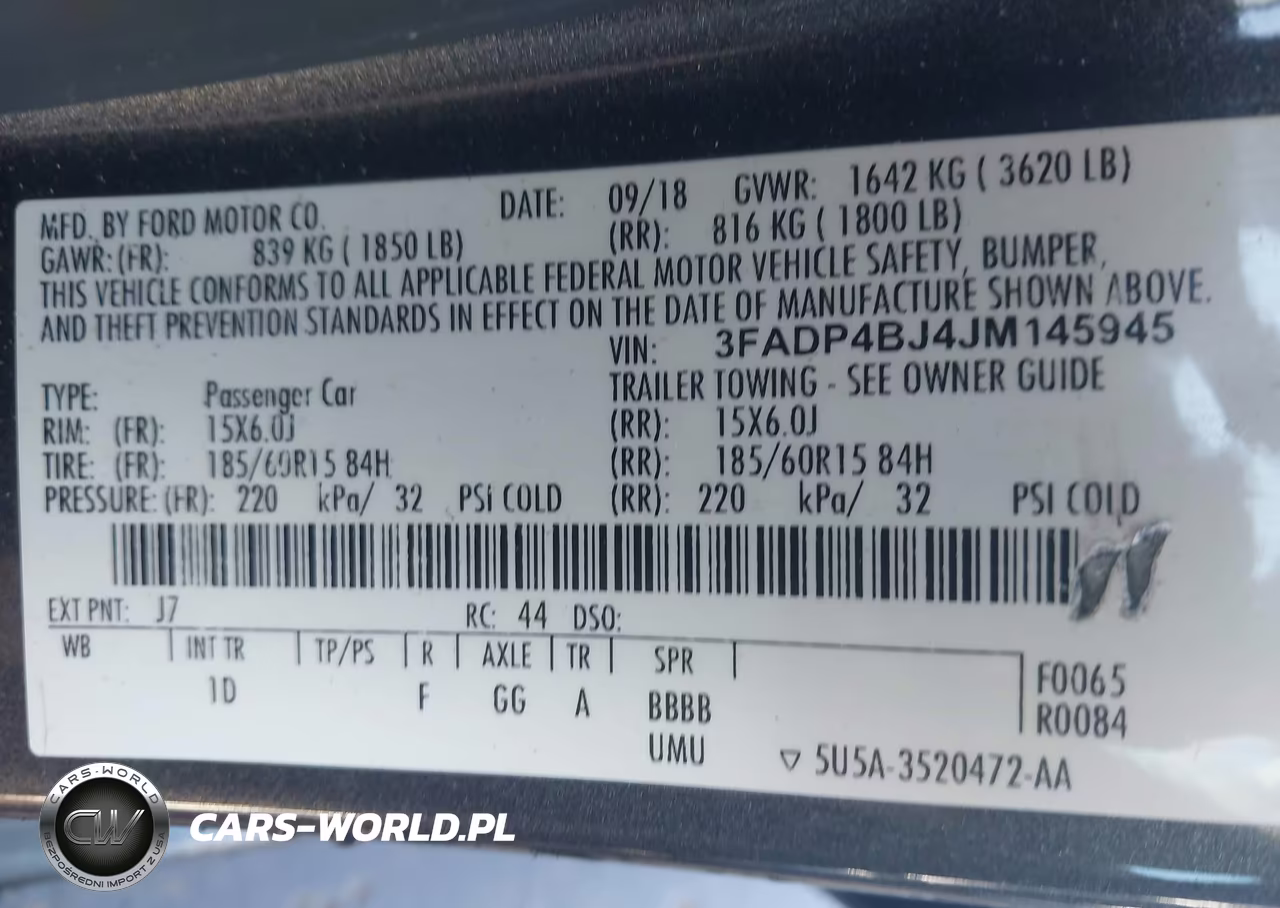 2018 Ford Fiesta Se VIN:3FADP4BJ4JM145945 - 9