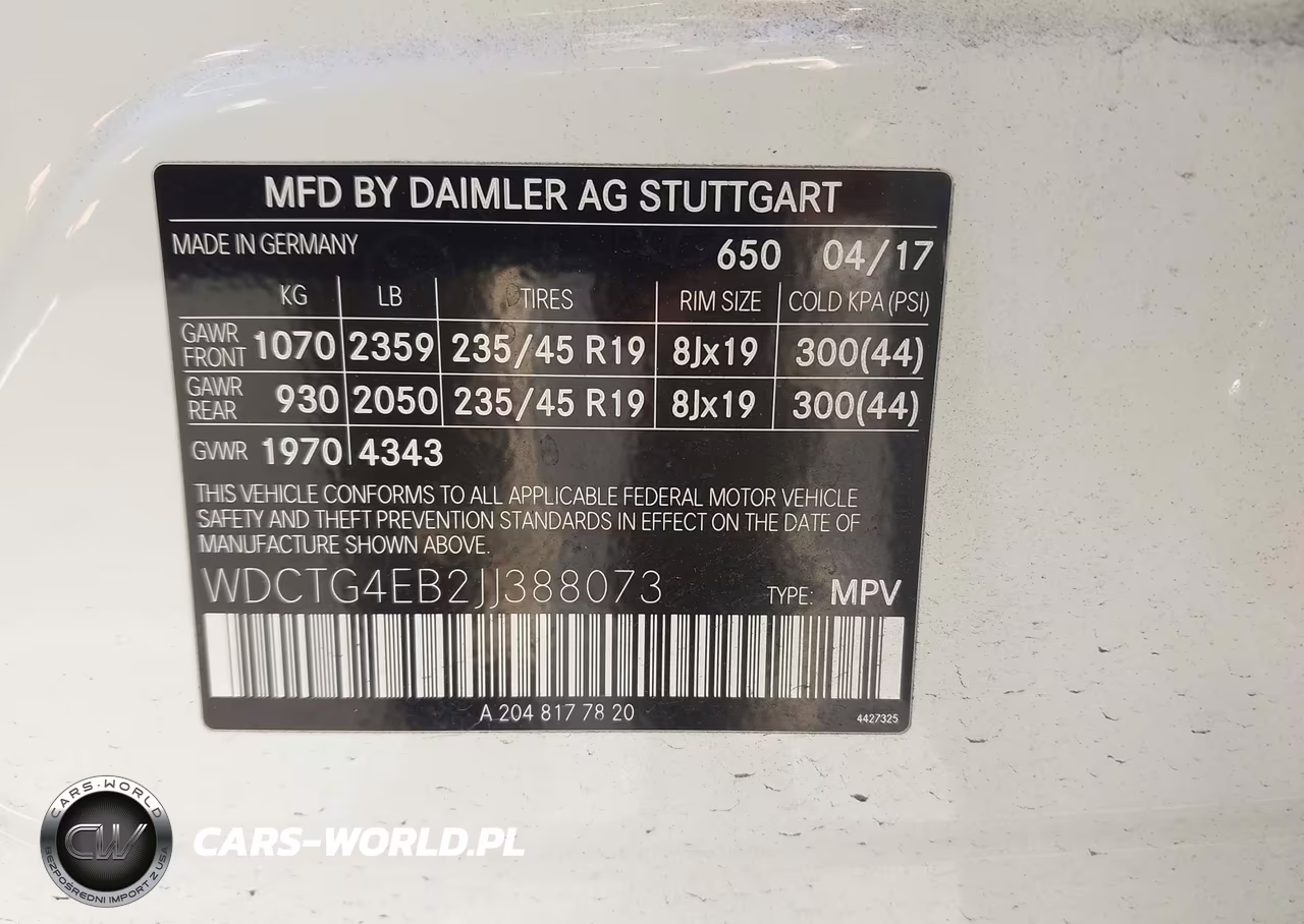 2018 Mercedes-Benz Gla 250 VIN:WDCTG4EB2JJ388073 - 9
