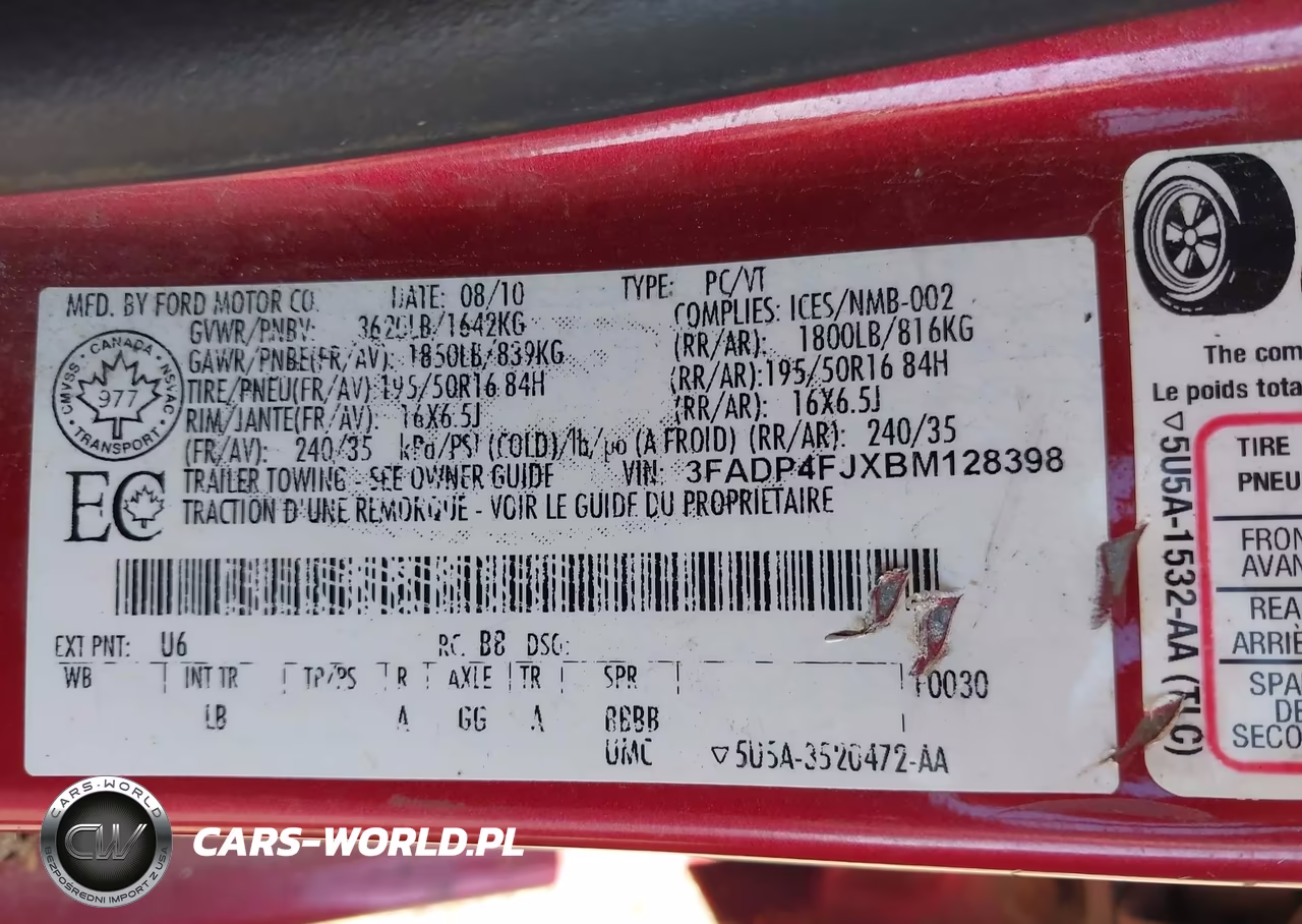 2011 Ford Fiesta Ses VIN:3FADP4FJXBM128398 - 9