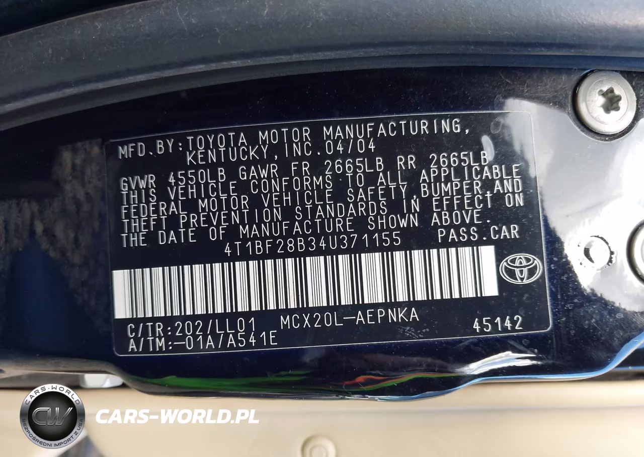 2004 Toyota Avalon Xl-Xls VIN:4T1BF28B34U371155 - 9
