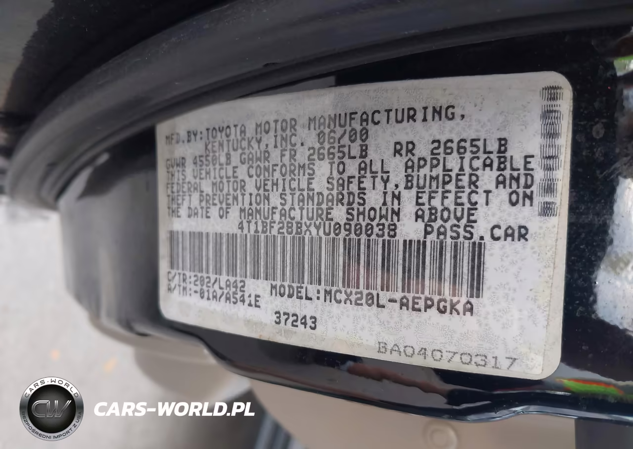 2000 Toyota Avalon Xls VIN:4T1BF28BXYU090038 - 9