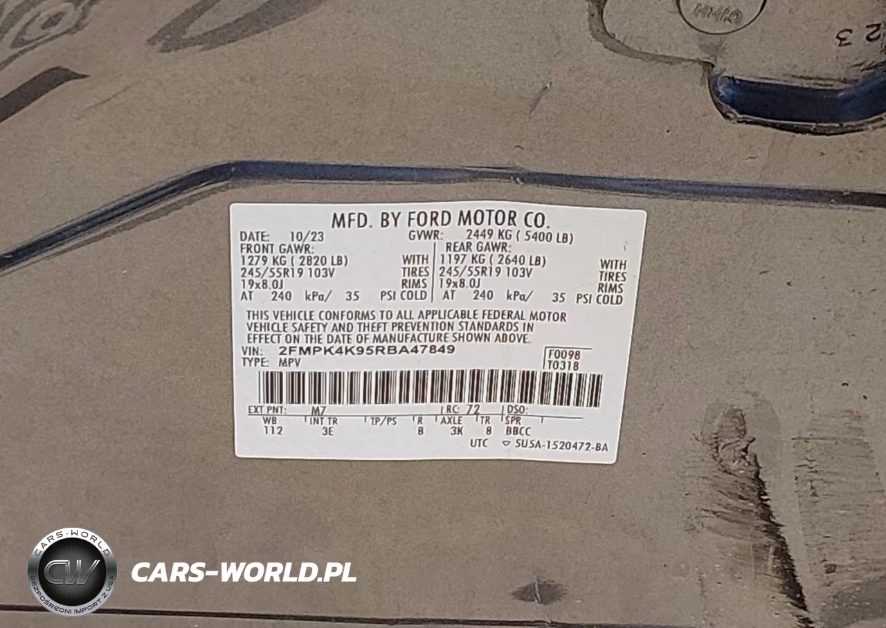 2024 Ford Edge Titanium VIN:2FMPK4K95RBA47849 - 9
