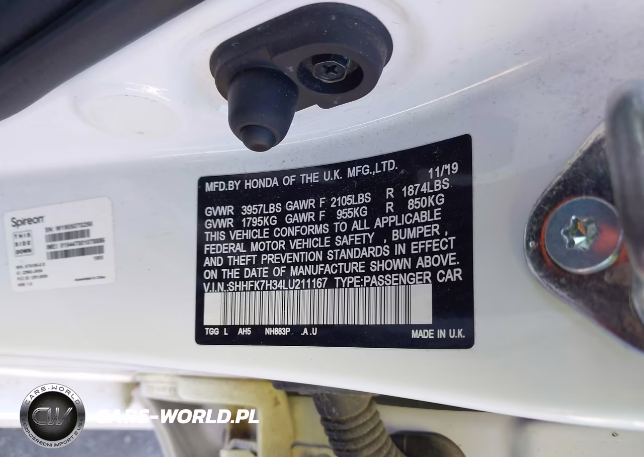 2020 Honda Civic Lx VIN:SHHFK7H34LU211167 - 9