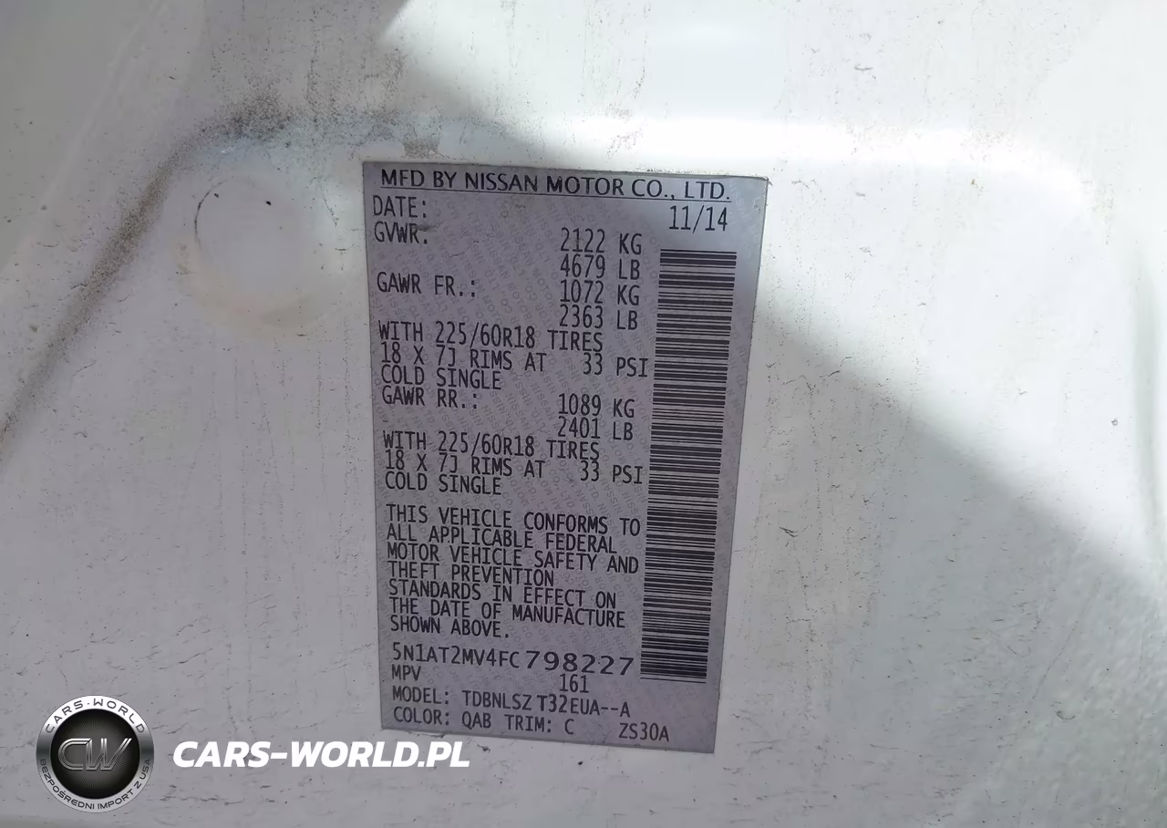 2015 Nissan Rogue Sl VIN:5N1AT2MV4FC798227 - 9