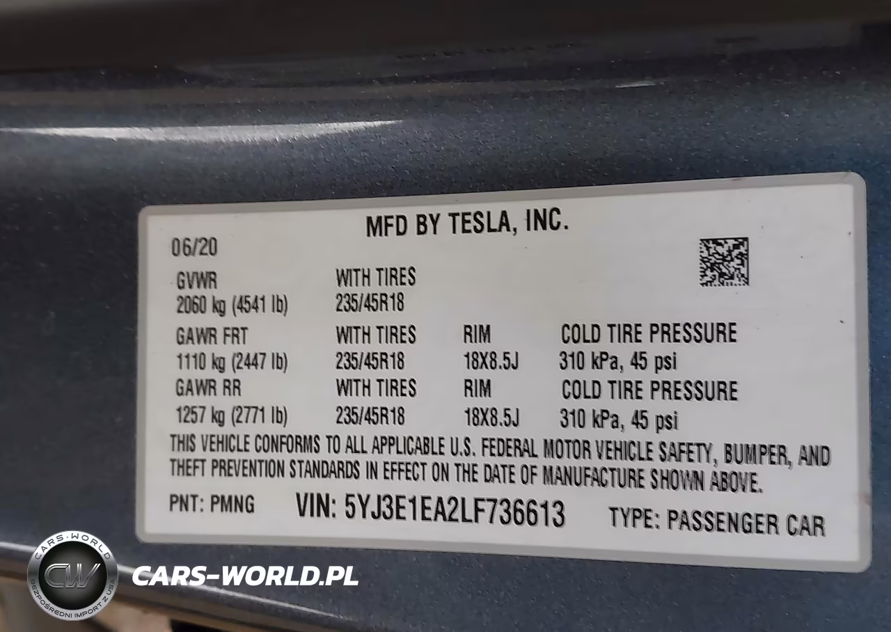 2020 Tesla Model 3 Standard Range Plus Rear-Wheel Drive-Standard Range Rear-Wheel Drive VIN:5YJ3E1EA2LF736613 - 9