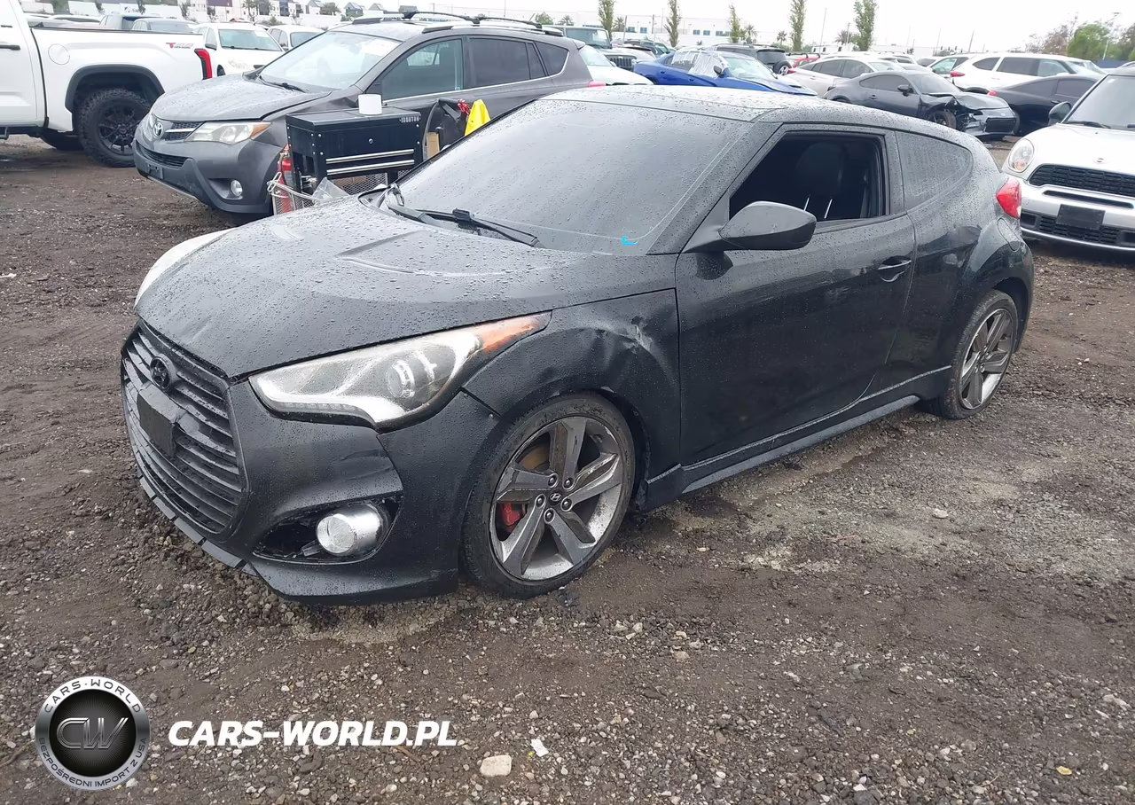 2015 Hyundai Veloster Turbo VIN:KMHTC6AE9FU240825 - 2