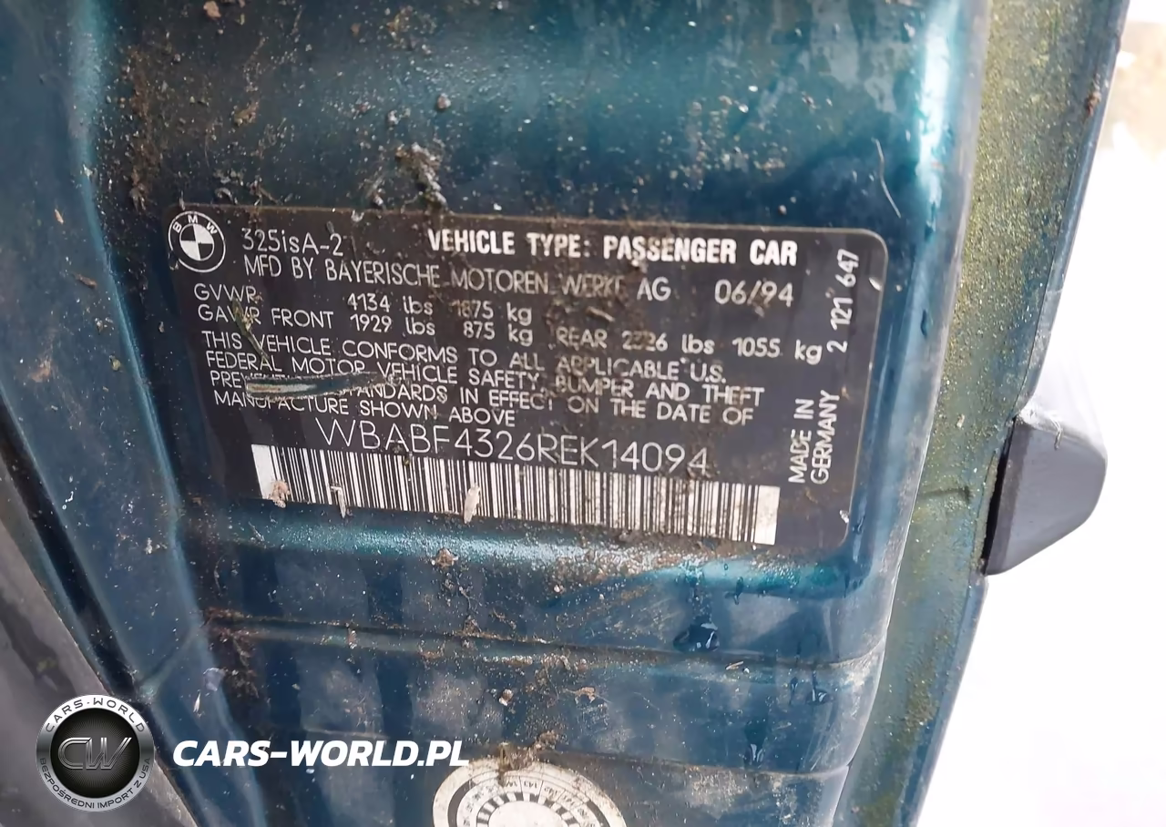 1994 BMW 325 Is Automatic VIN:WBABF4326REK14094 - 9