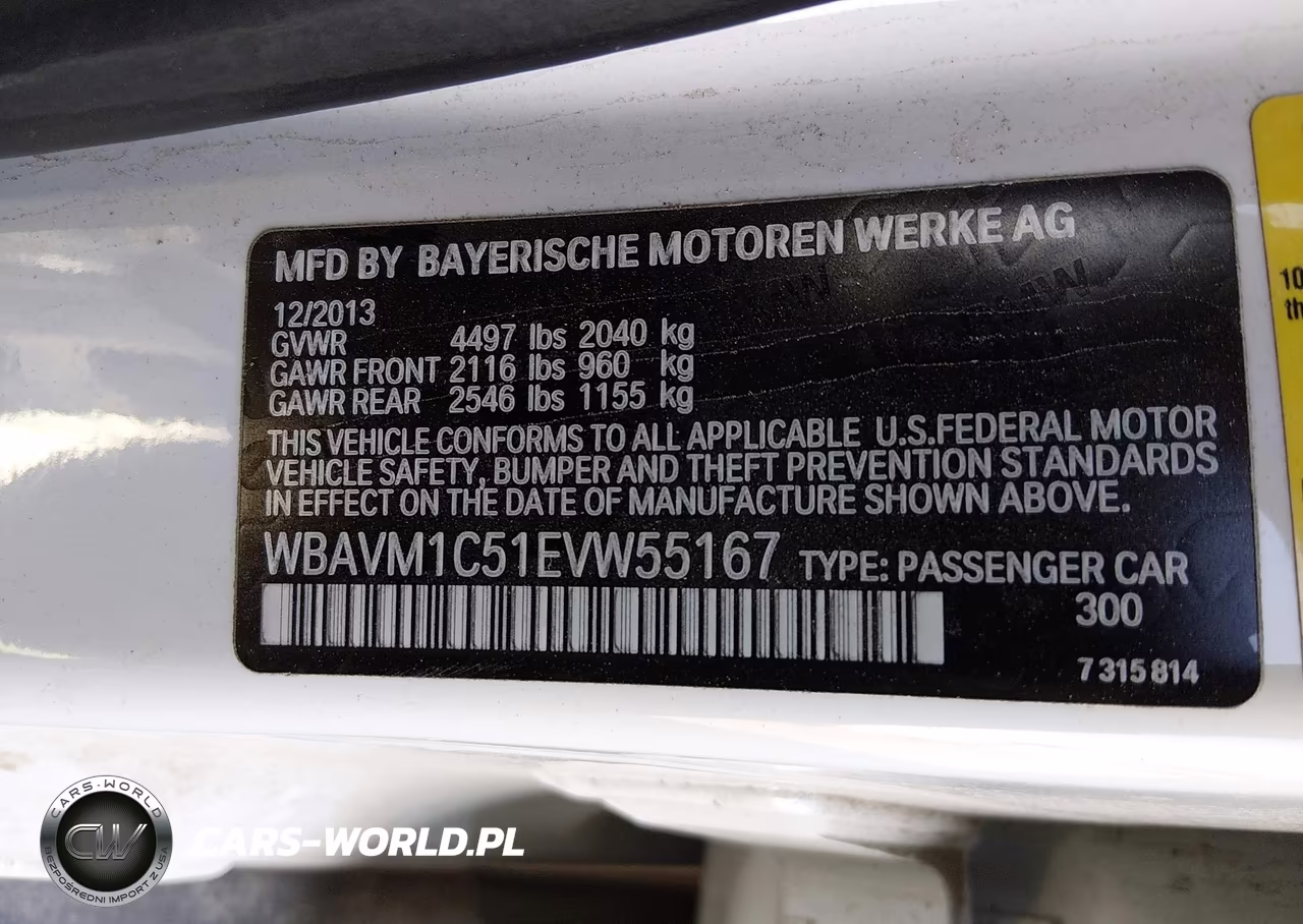 2014 BMW X1 Sdrive28I VIN:WBAVM1C51EVW55167 - 9