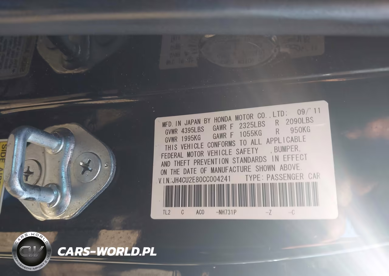 2012 Acura Tsx 2.4 VIN:JH4CU2E80CC004241 - 9