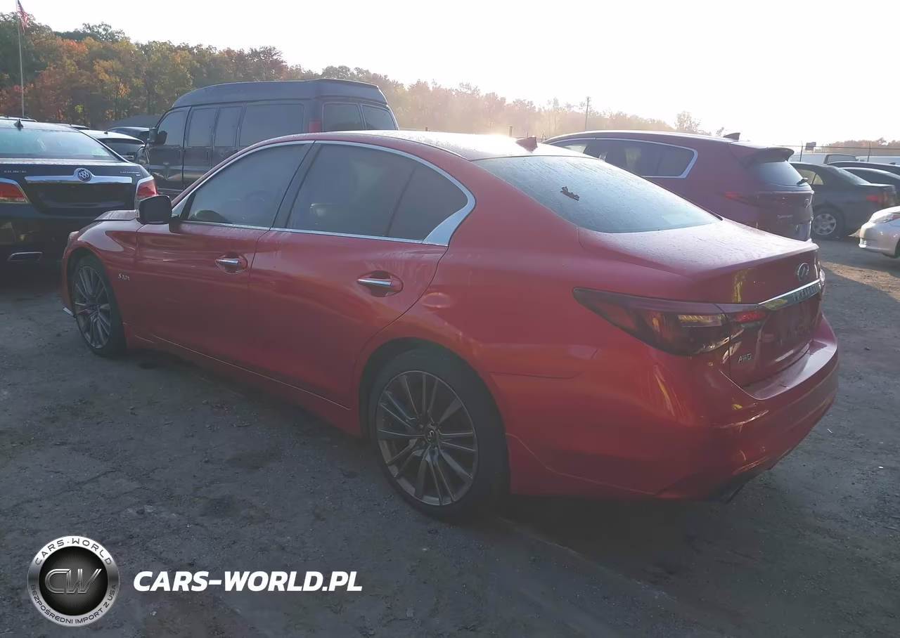 2018 Infiniti Q50 3.0T Red Sport 400 VIN:JN1FV7ARXJM481891 - 3