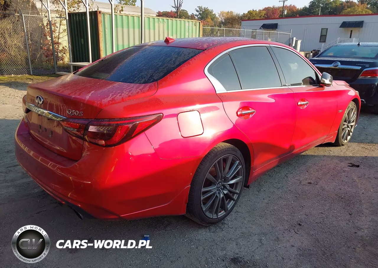 2018 Infiniti Q50 3.0T Red Sport 400 VIN:JN1FV7ARXJM481891 - 4