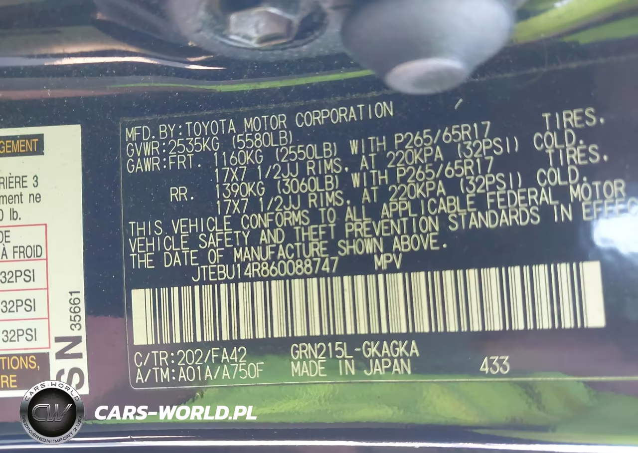 2006 Toyota 4Runner Sr5 V6 VIN:JTEBU14R860088747 - 9