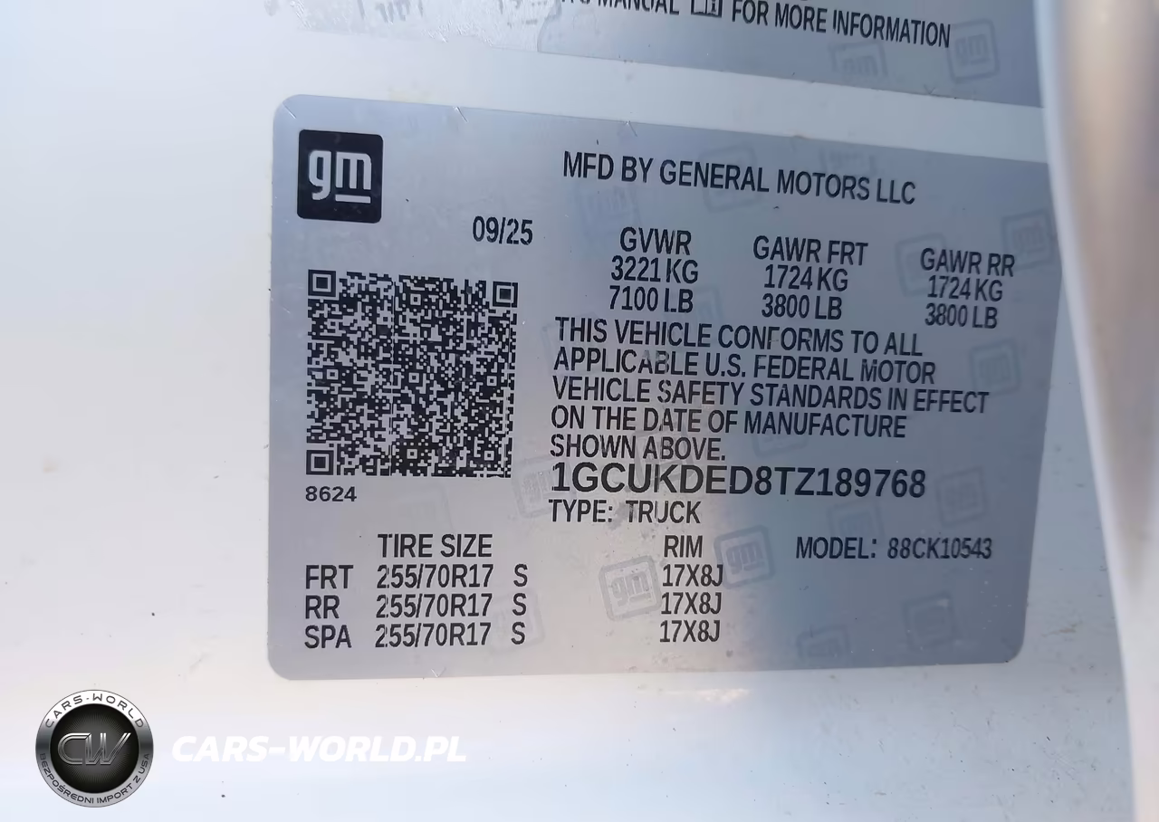 2026 Chevrolet Silverado 1500 4Wd Standard Bed Lt VIN:1GCUKDED8TZ189768 - 9