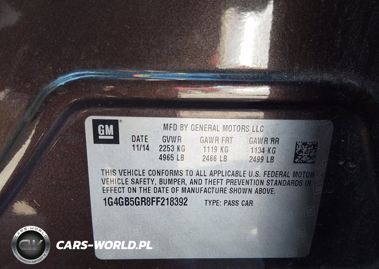 2015 Buick Lacrosse Leather VIN:1G4GB5GR8FF218392 - 9