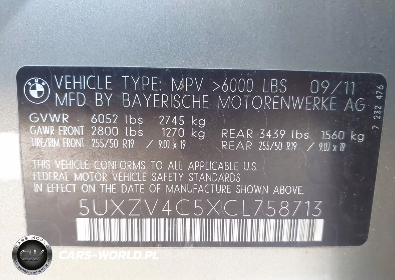 2012 BMW X5 xDrive35I-xDrive35I Premium-xDrive35I Sport Activity VIN:5UXZV4C5XCL758713 - 9