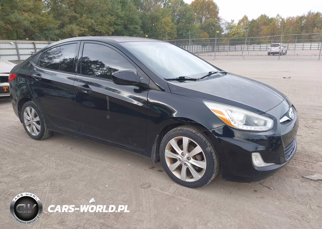 2014 Hyundai Accent Gls VIN:KMHCU4AE6EU607969 - 1