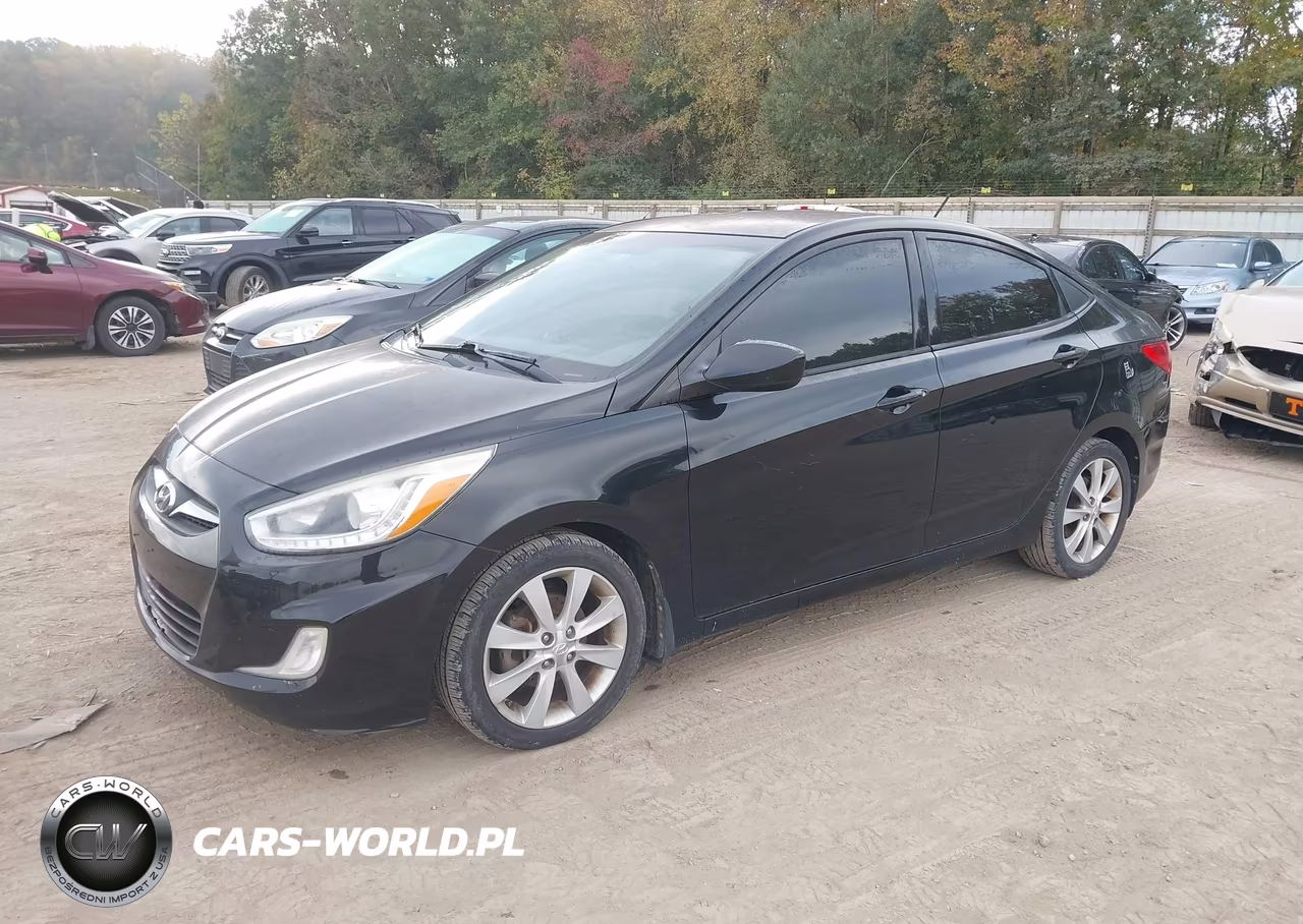 2014 Hyundai Accent Gls VIN:KMHCU4AE6EU607969 - 2