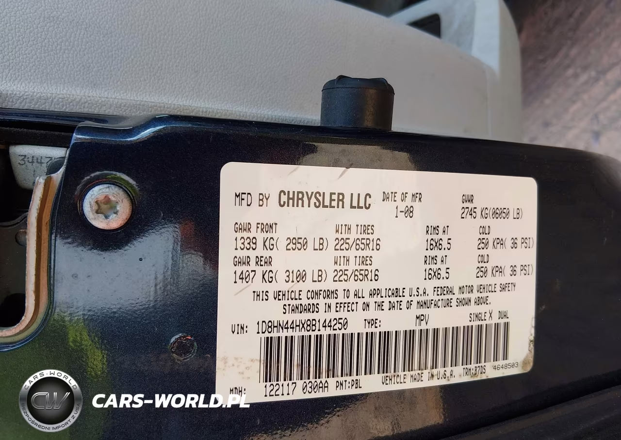 2008 Dodge Grand Caravan Se VIN:1D8HN44HX8B144250 - 9