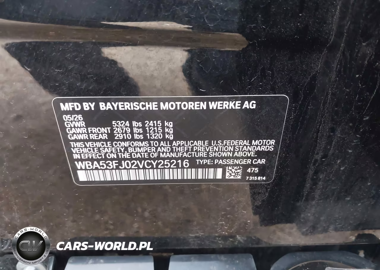 2027 BMW 530I VIN:WBA53FJ02VCY25216 - 9