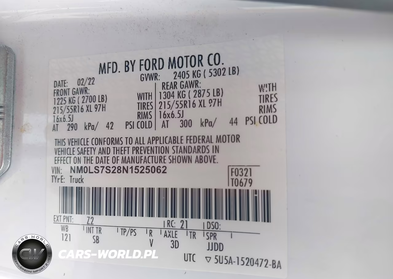 2022 Ford Transit Connect Xl VIN:NM0LS7S28N1525062 - 9