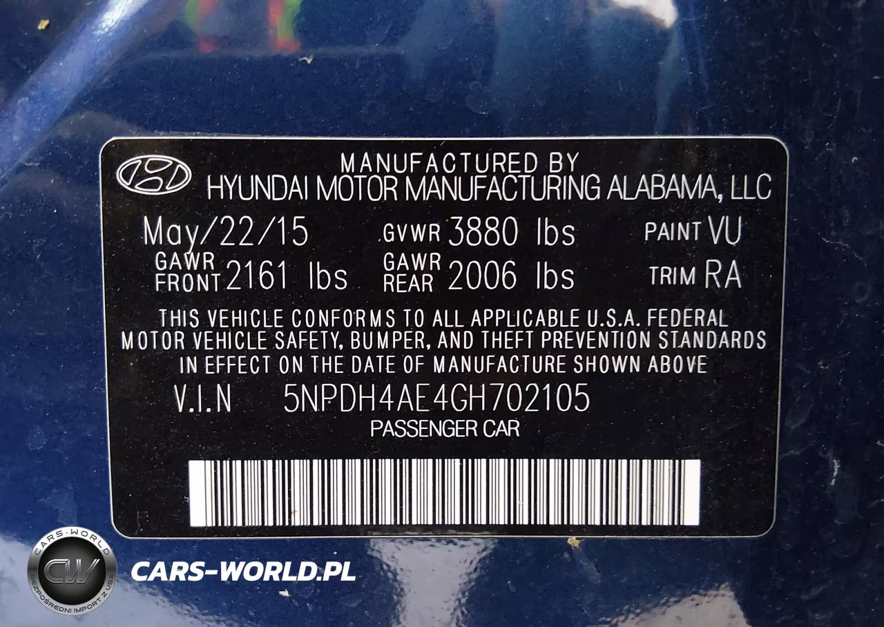 2016 Hyundai Elantra Se VIN:5NPDH4AE4GH702105 - 9
