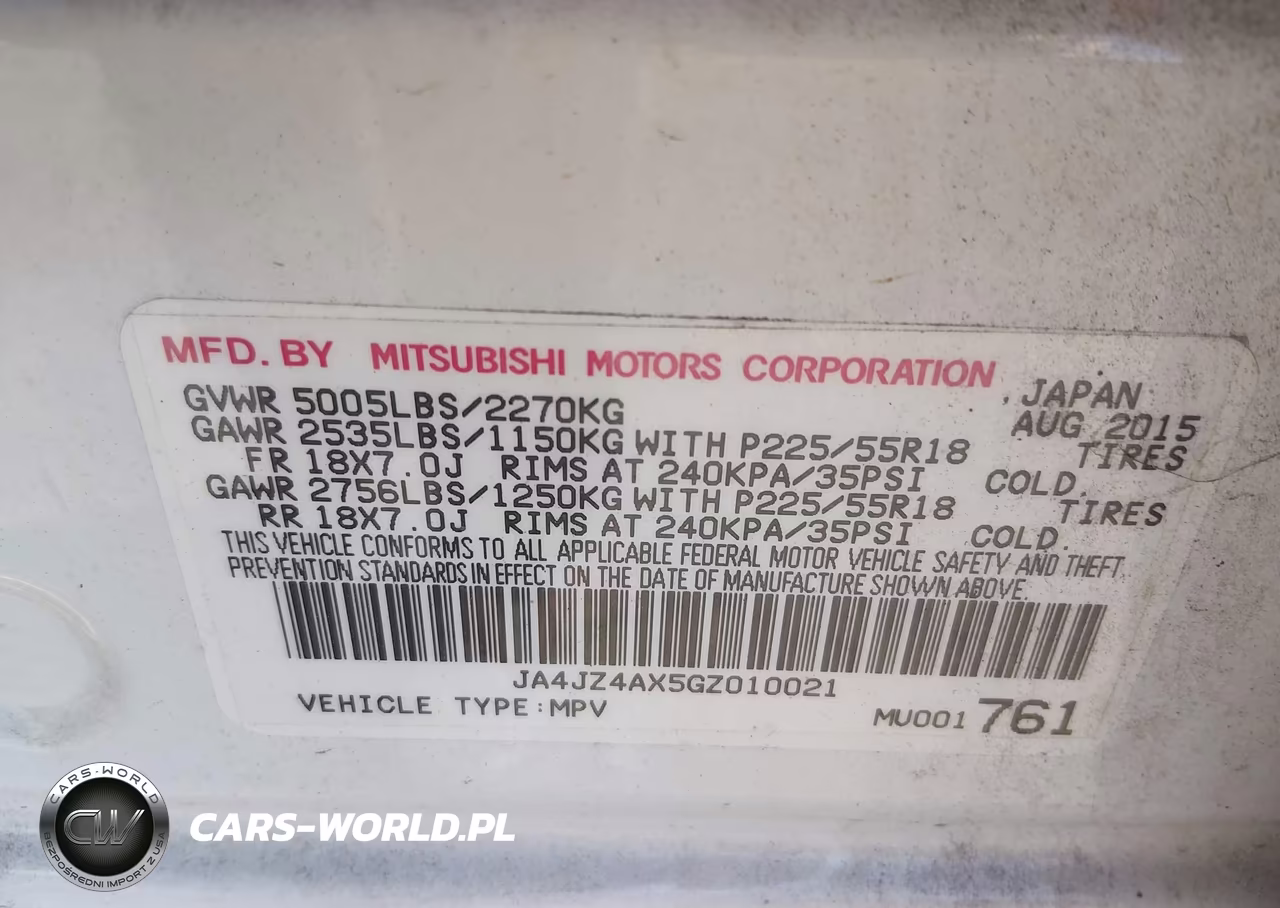 2016 Mitsubishi Outlander Gt VIN:JA4JZ4AX5GZ010021 - 9