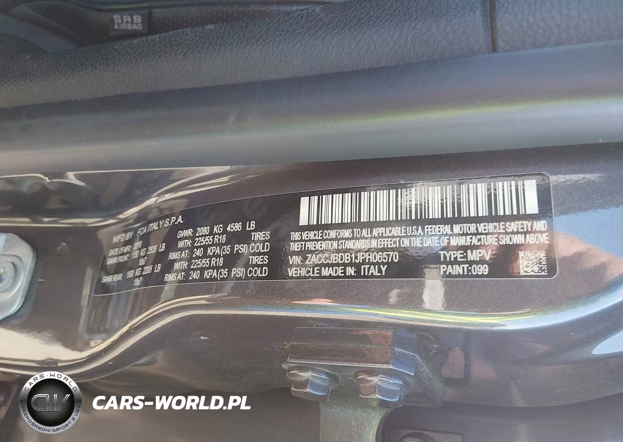 2018 Jeep Renegade Limited VIN:ZACCJBDB1JPH06570 - 9