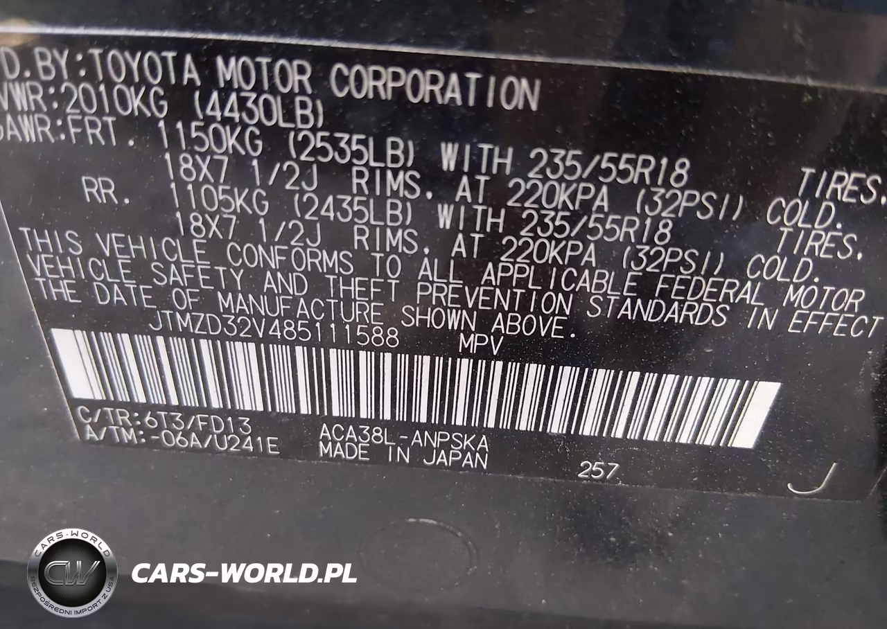 2008 Toyota Rav4 Sport VIN:JTMZD32V485111588 - 9