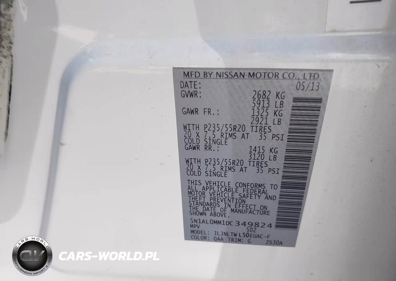 2013 Infiniti Jx35 VIN:5N1AL0MM1DC349824 - 9