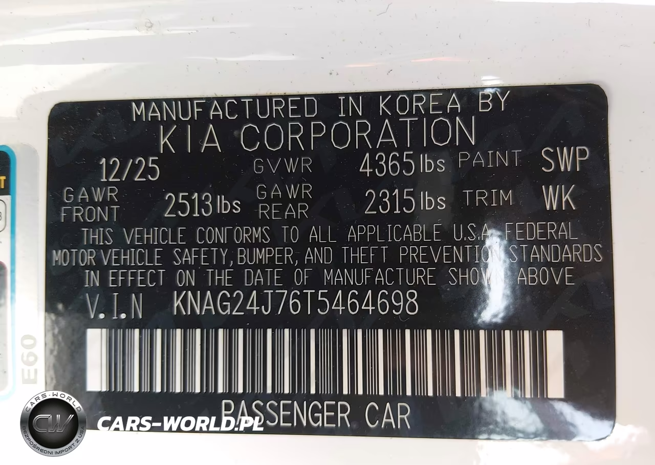 2026 Kia K5 Lxs Fwd VIN:KNAG24J76T5464698 - 9