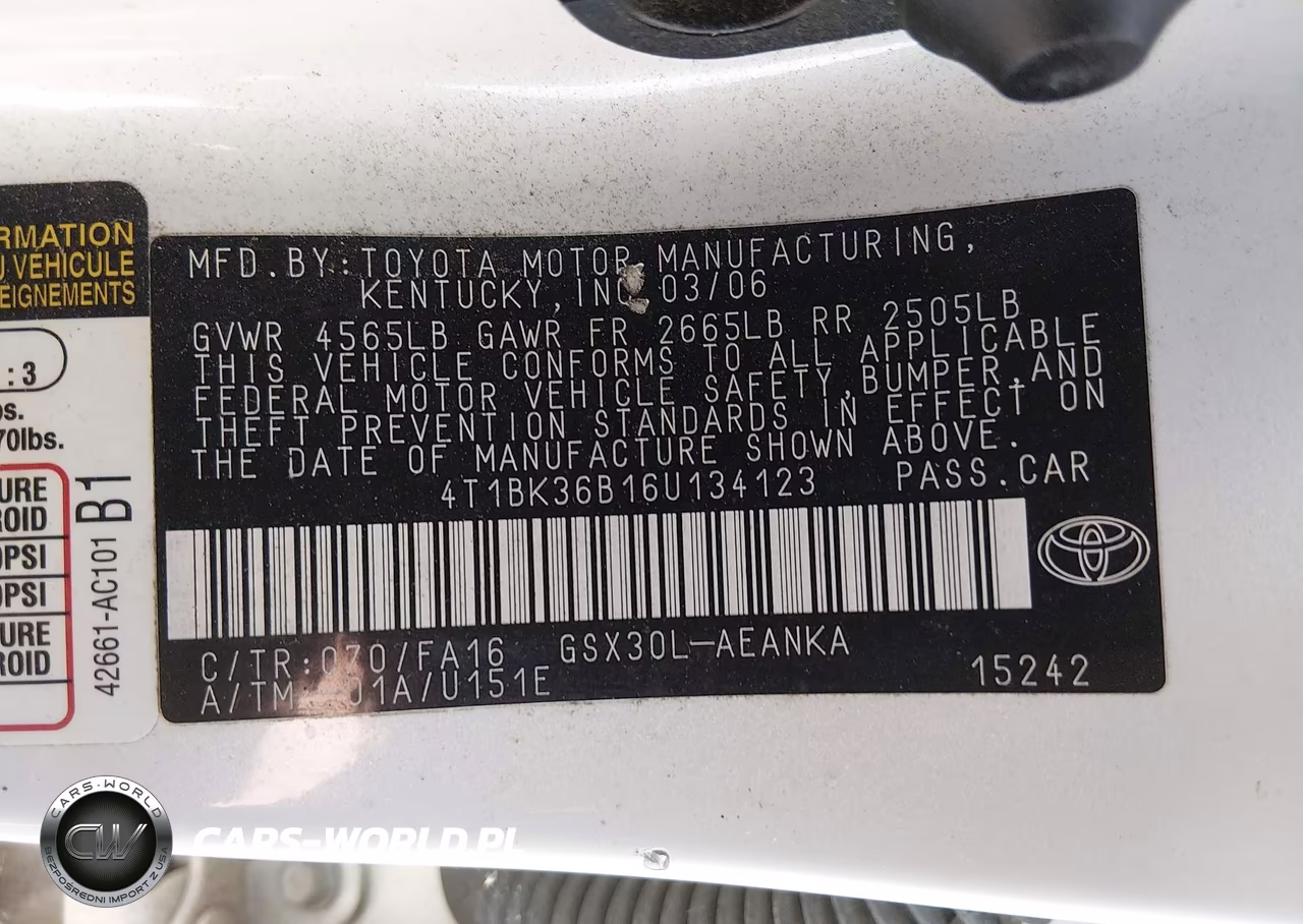 2006 Toyota Avalon Xl VIN:4T1BK36B16U134123 - 9